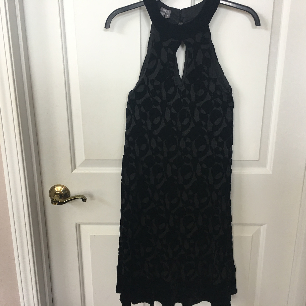 Muse Burnout Rayon/Silk Velvet Cocktail Dress